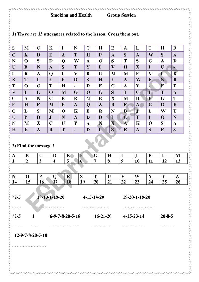 Mod 3 Lesson Smoking Group Session