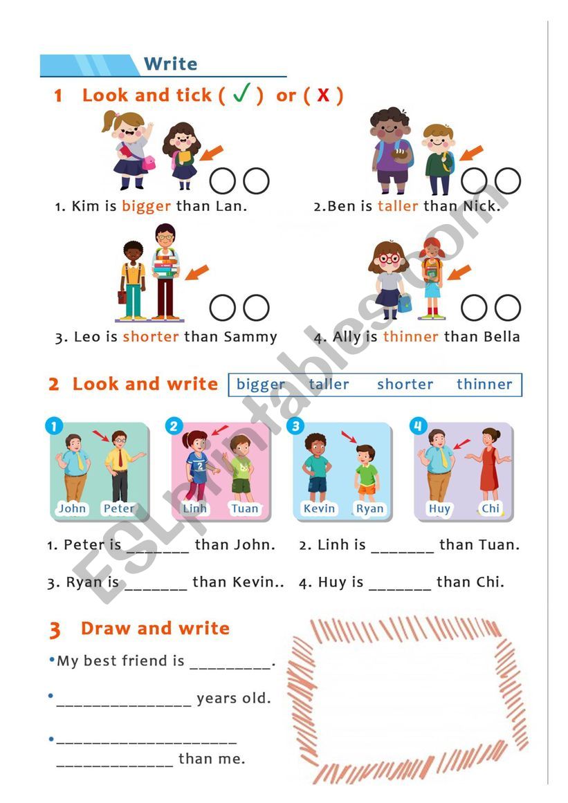 Comparatives with short adjectives 