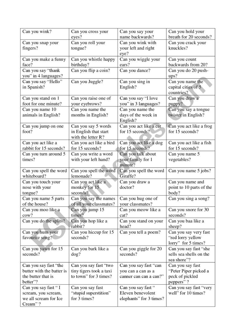 Can & CanÂ´t dialogue worksheet