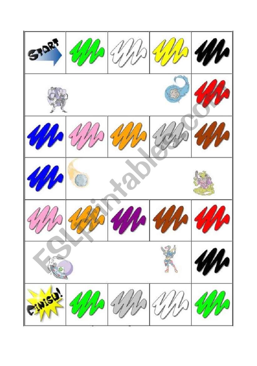 Colours worksheet