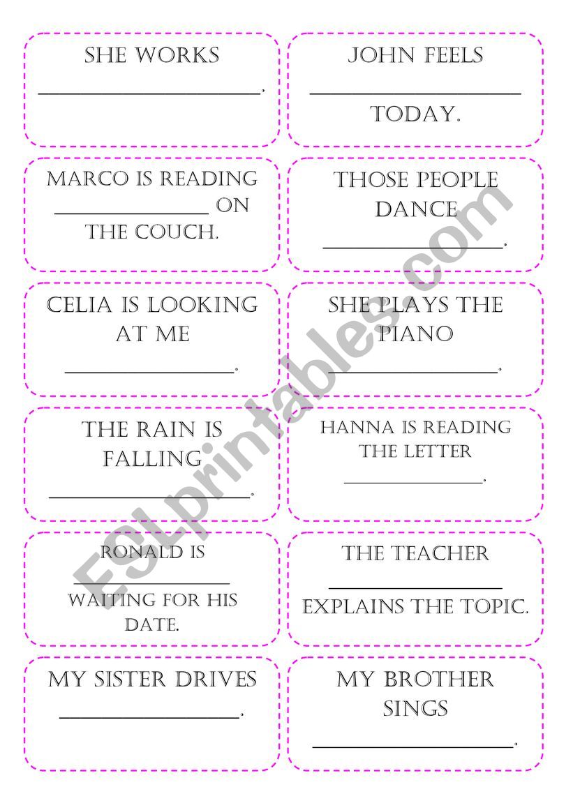 Adverbs of manner game worksheet