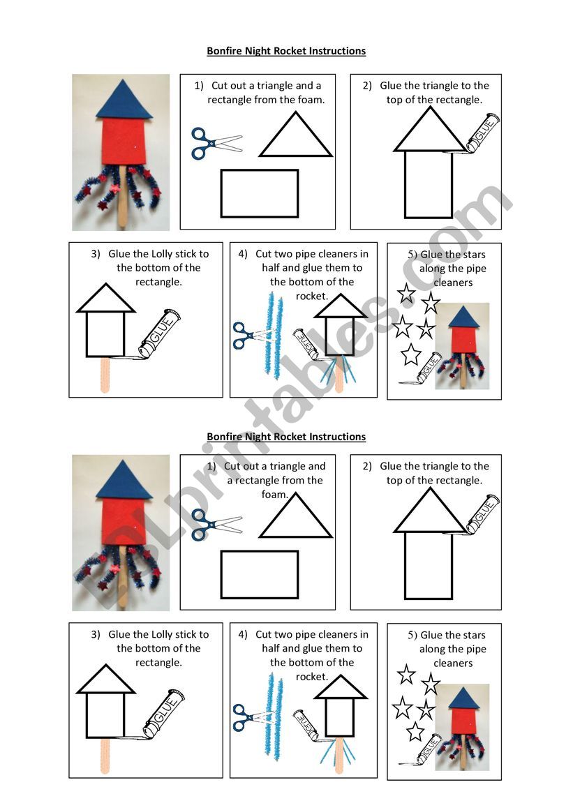 Bonfire Night Rocket Instructions