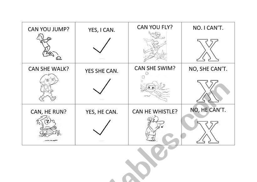 can grammar worksheet