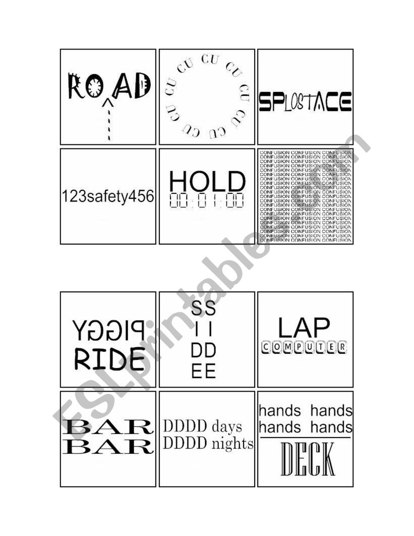 Word game  worksheet