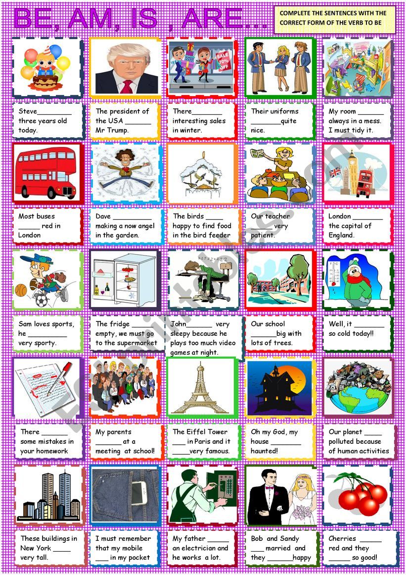 Be, am is are for young learners Be, am is are for young learners
