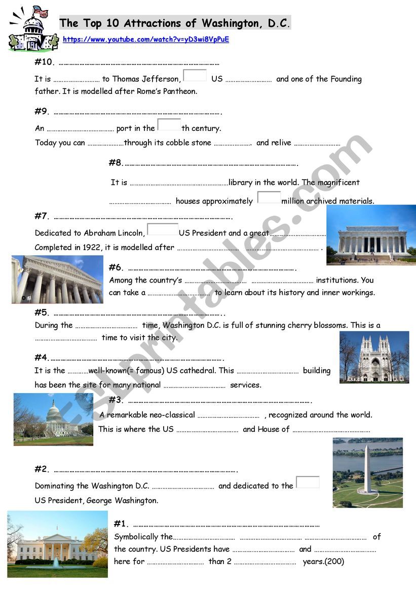 watch the video and fill in the gaps