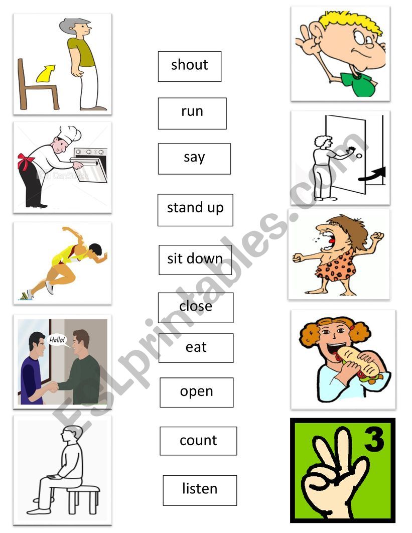 action verbs worksheet