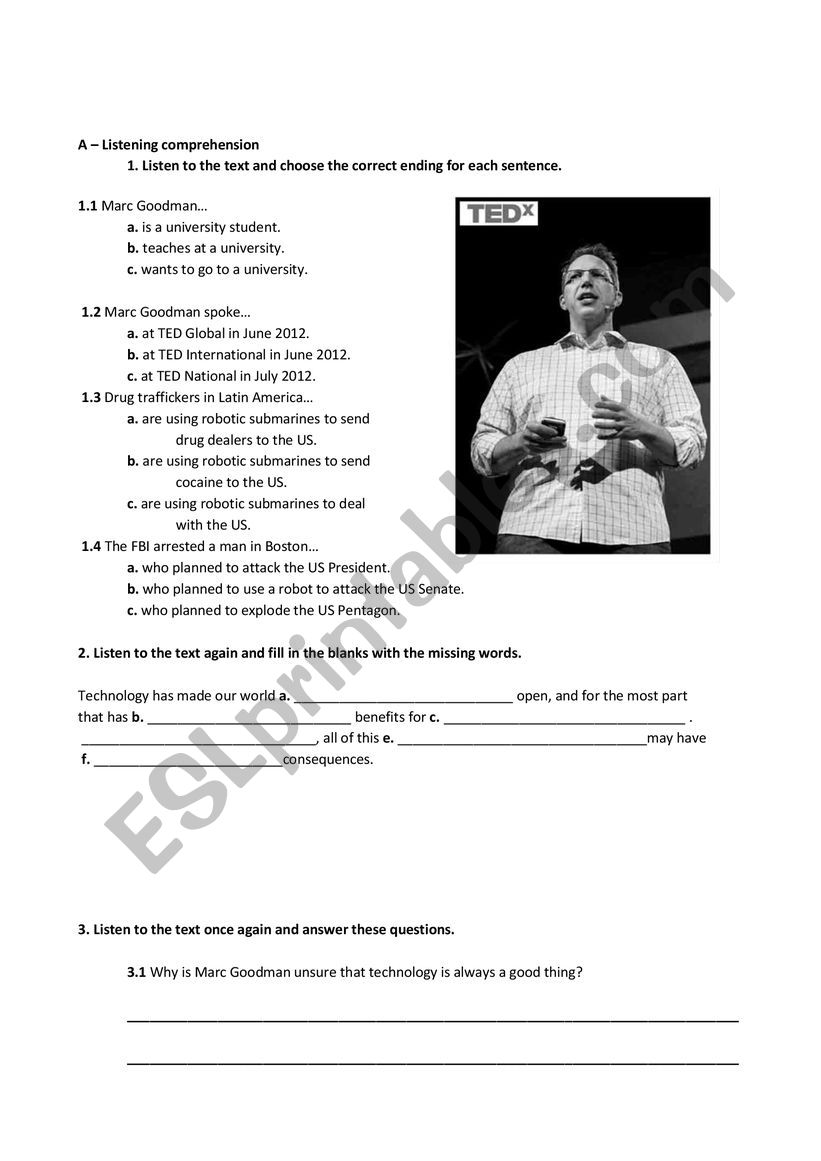 Space exploration worksheet