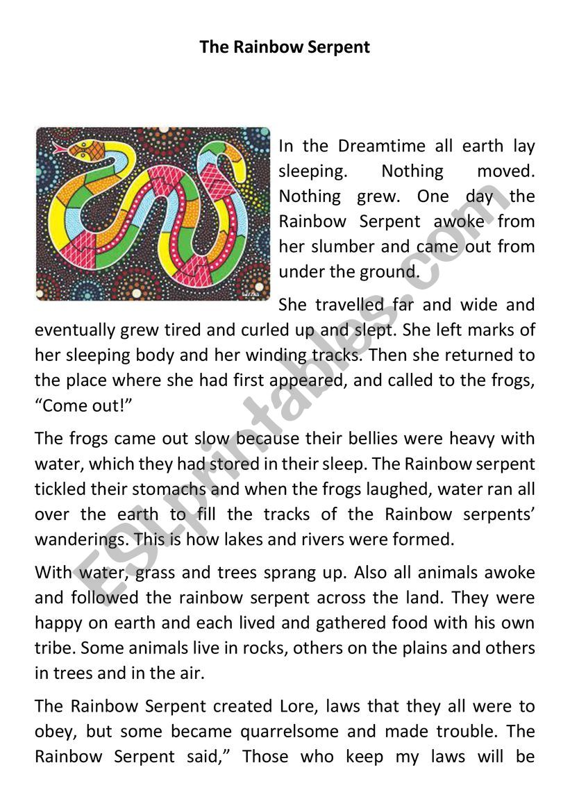 Think Tales: The Rainbow Serpent