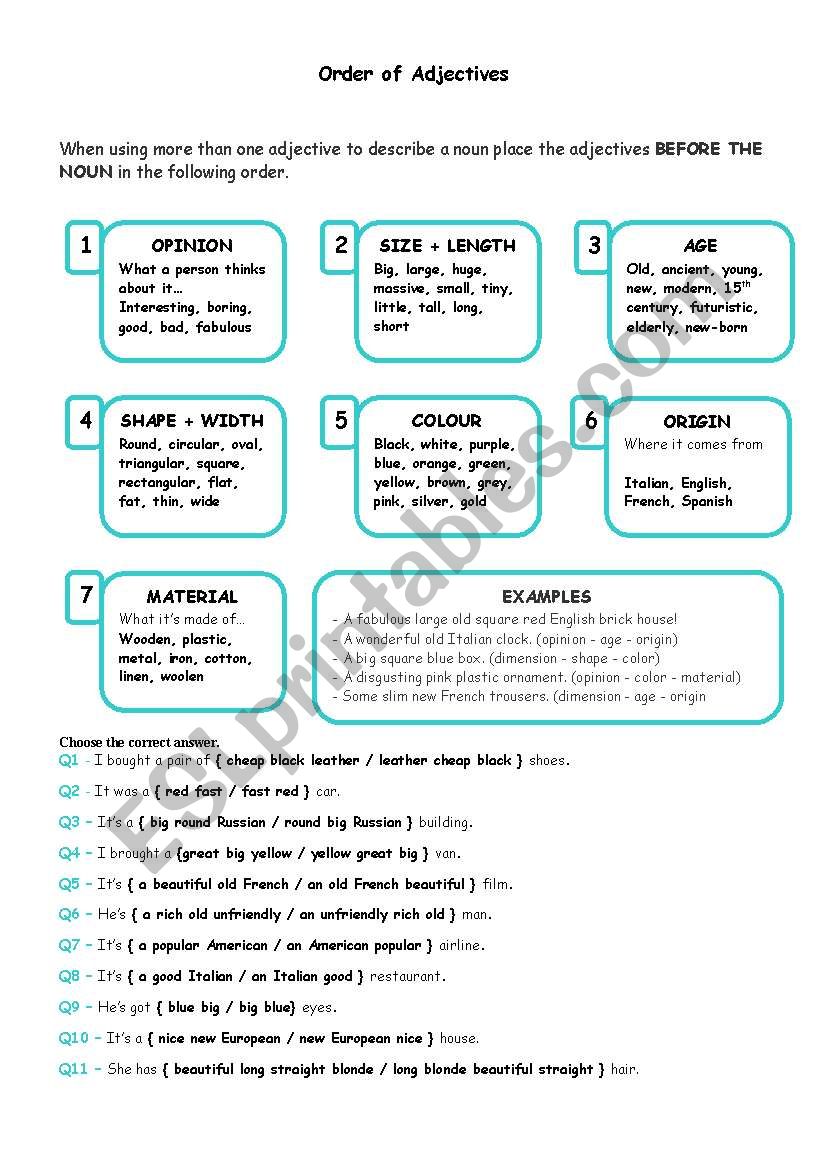 order-of-adjectives-esl-worksheet-by-chloecloud