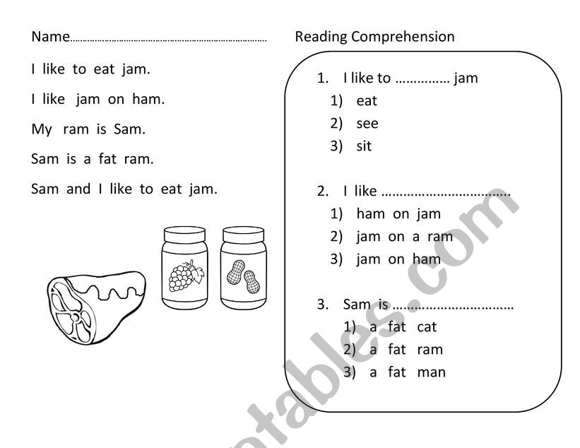 Reading comprehension for Phonics