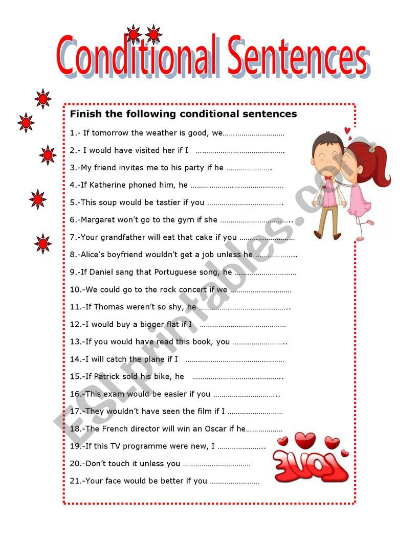 CONDITIONAL SENTENCES worksheet
