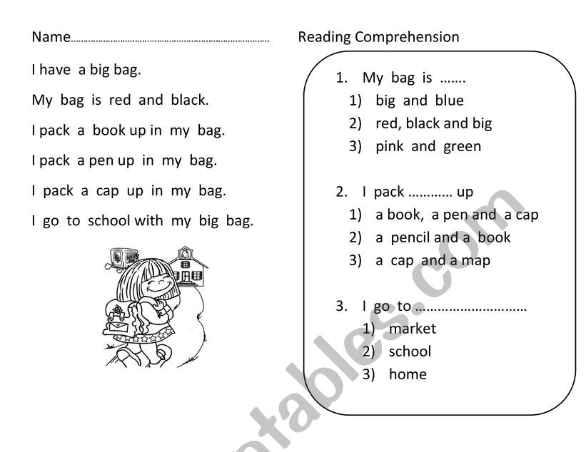 Reading comprehension for Phonics