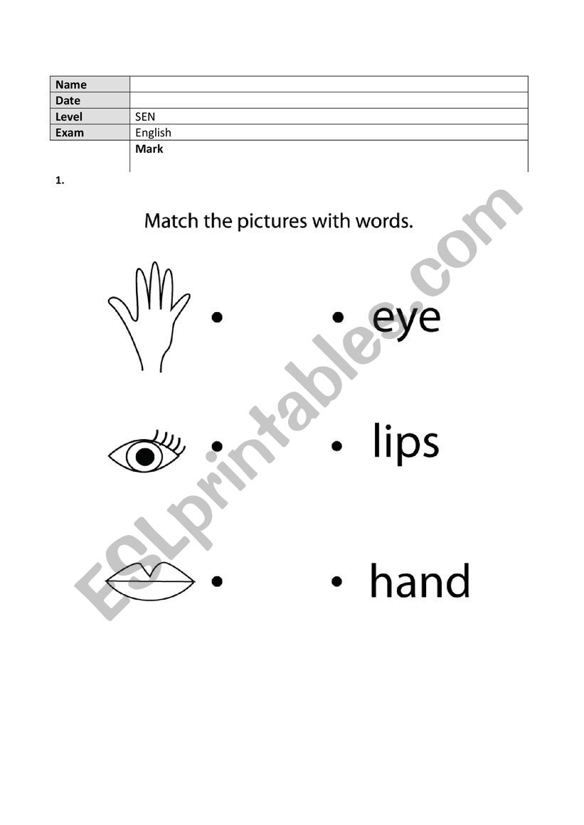 SEN (Special Educational Needs) test