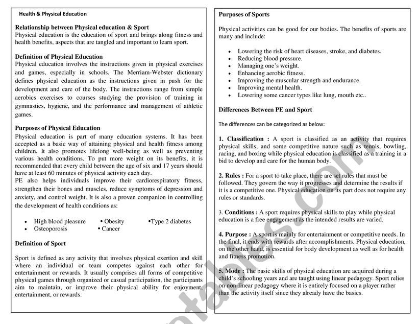 Reading Comprehension worksheet