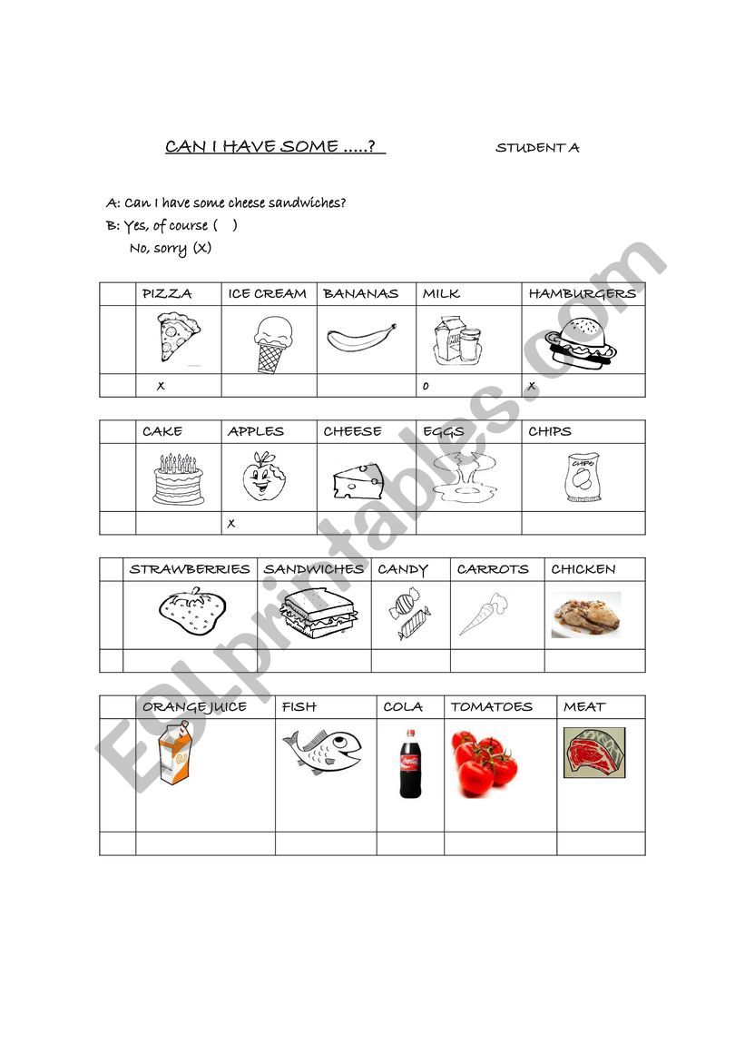 Can I have some... worksheet