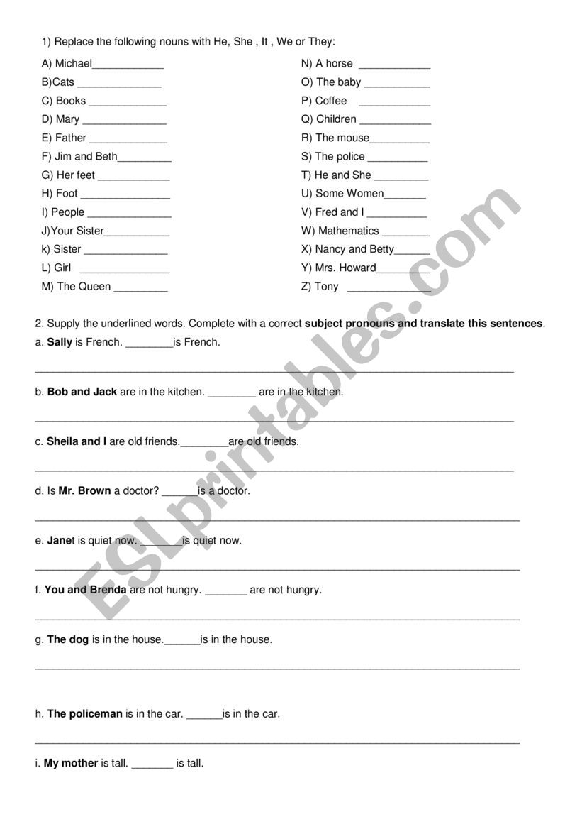 Vocabulary activities worksheet