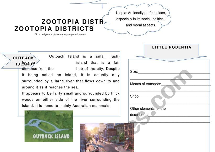 Zootopia, reading and speaking in groups