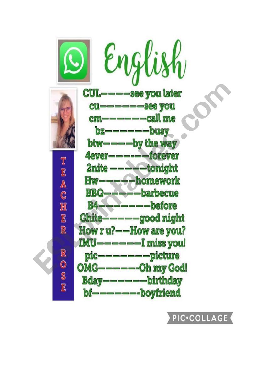 Phone vocab worksheet