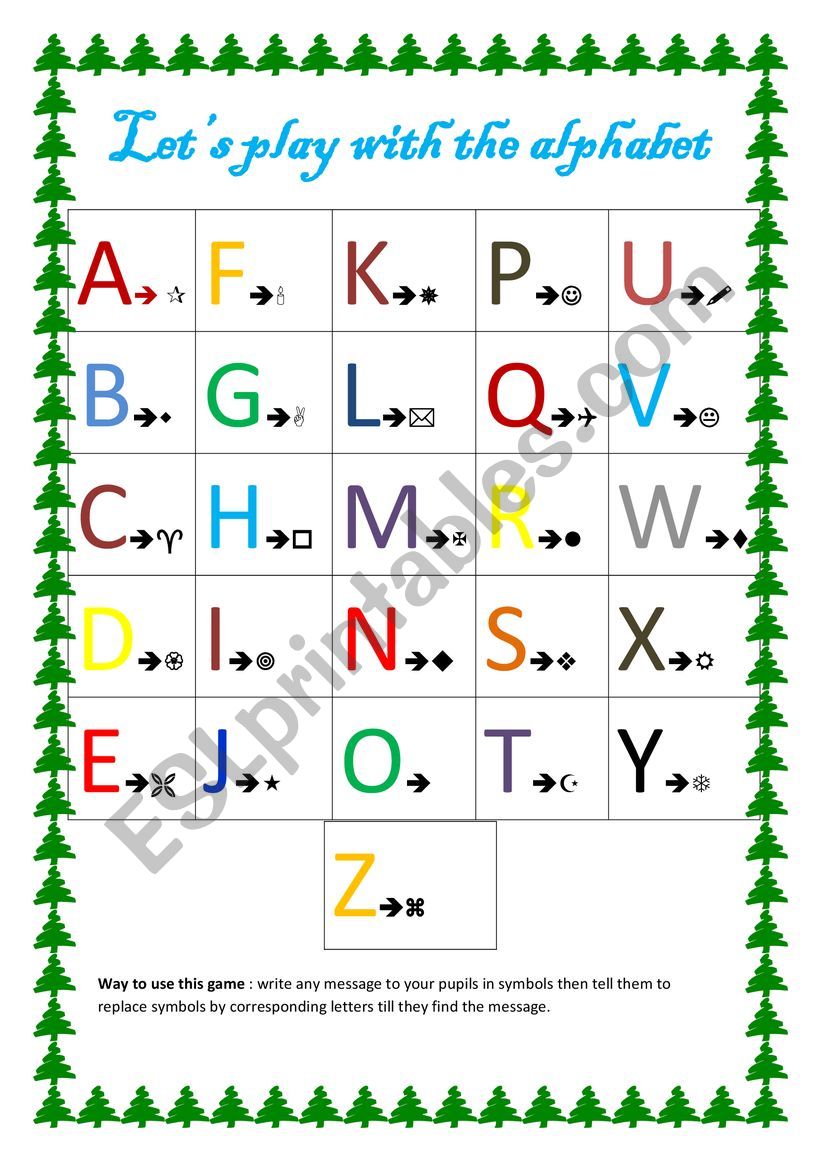 letÂ´s play with the alphabet worksheet