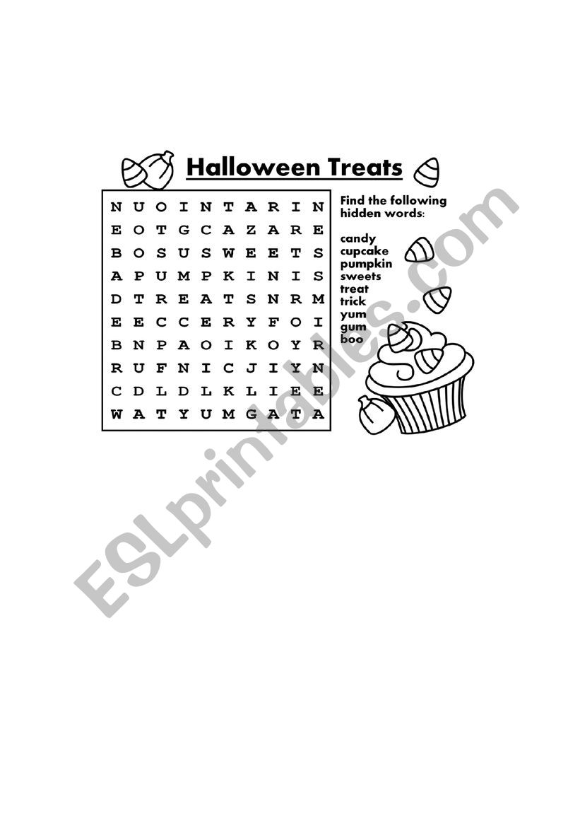 Halloween crossworld worksheet