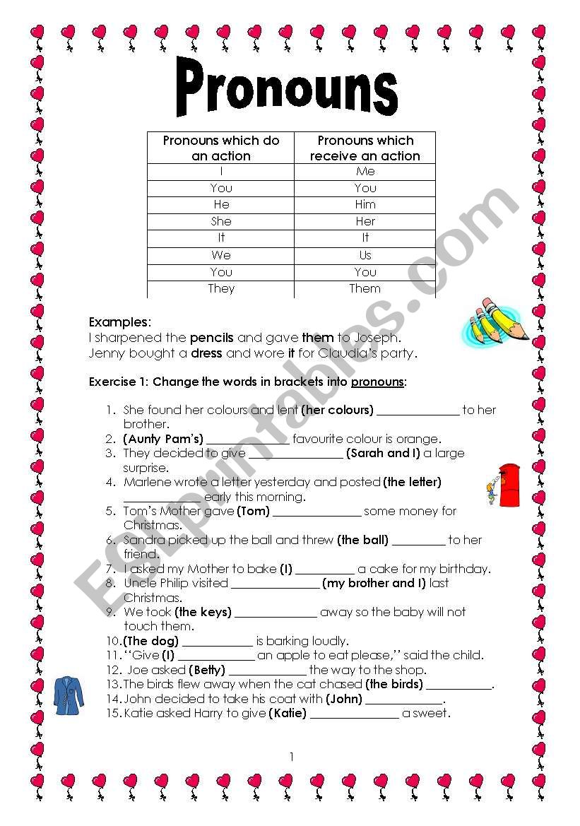 Pronouns (Part 2)   14.08.08 worksheet