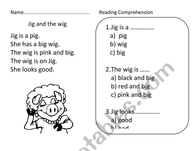 Reading comprehension for Phonics