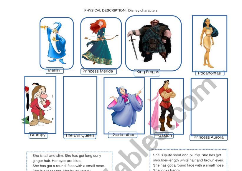 Physical description : Disney characters