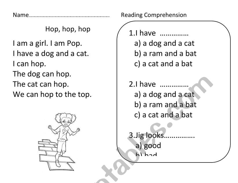 Reading comprehension for Phonics