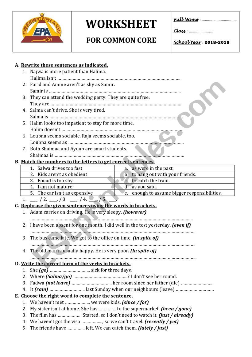 mixed language worksheet worksheet