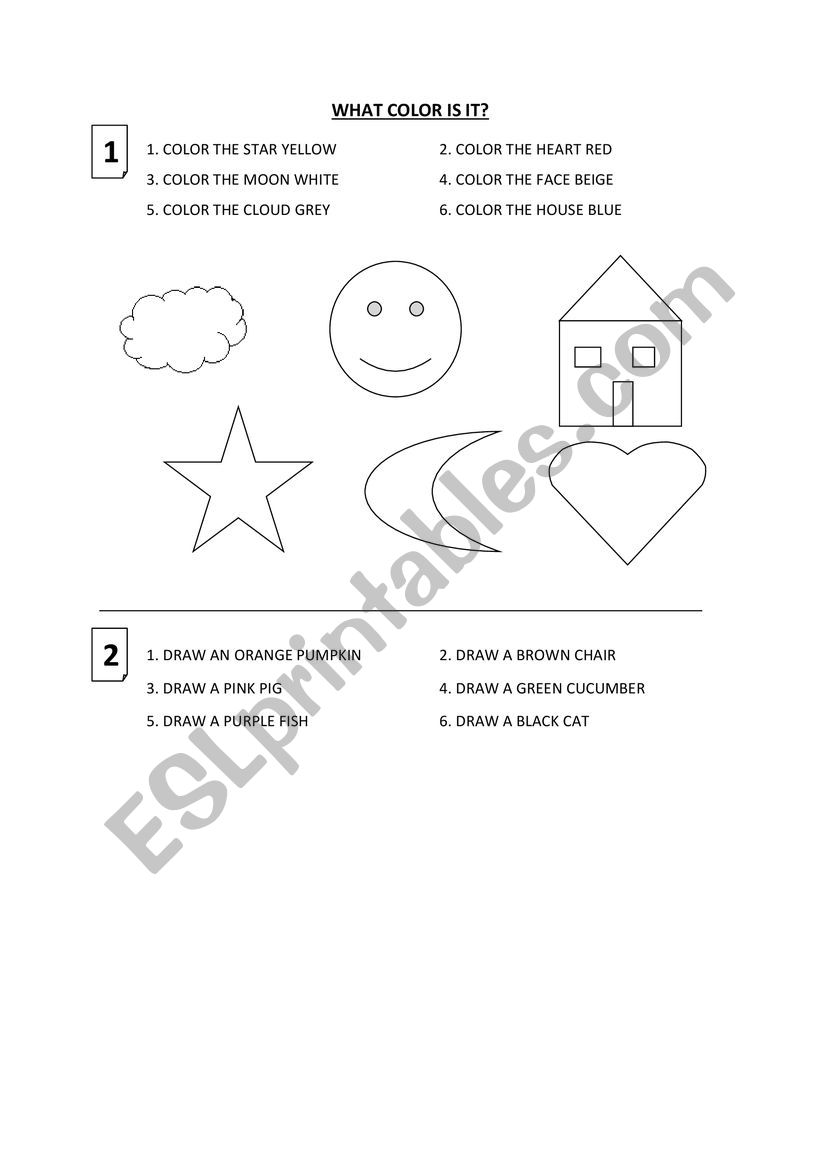 What color is it worksheet