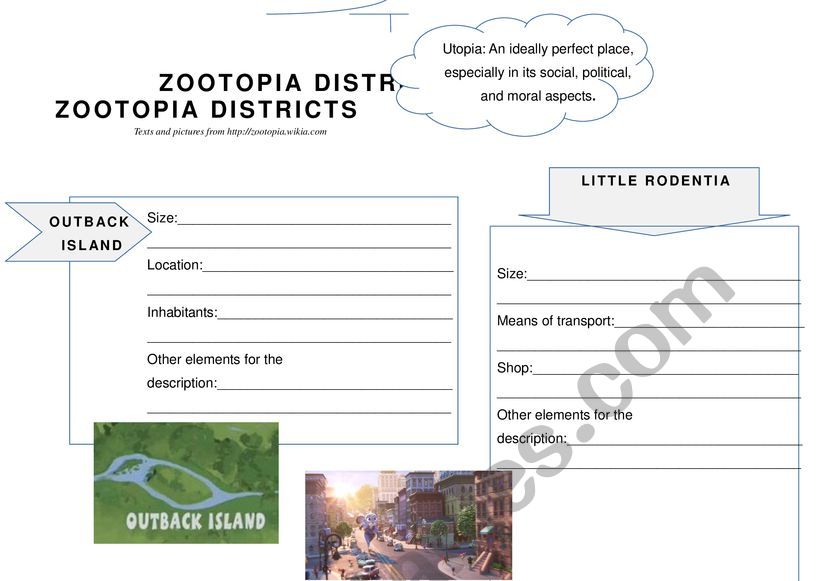 worksheet reading exercise zootopia part 4