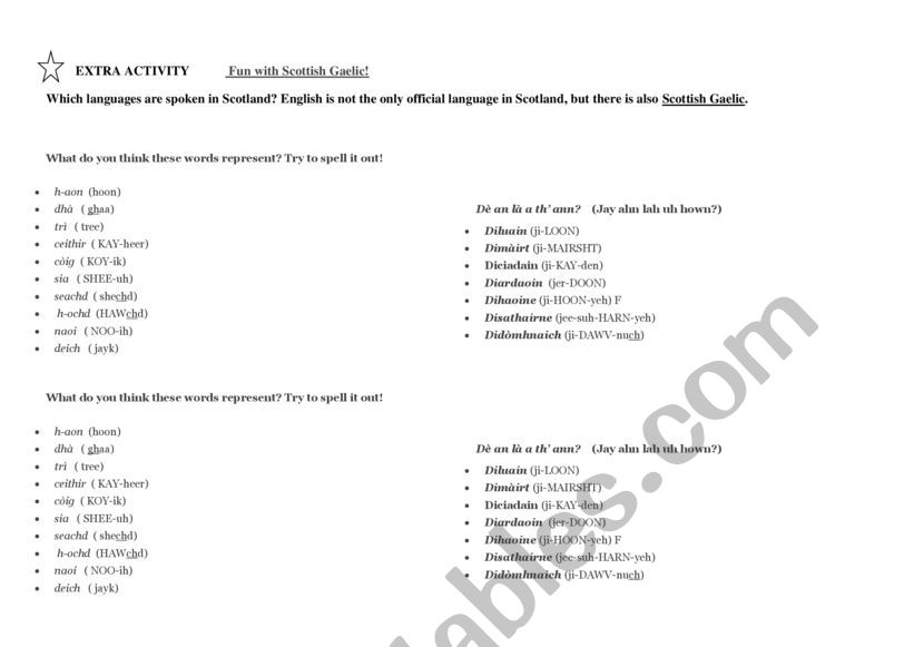 have-fun-with-scottish-gaelic-esl-worksheet-by-grigoreankutza