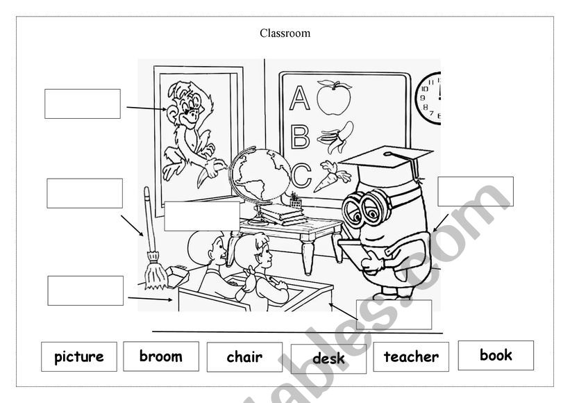 Classroom cut & paste worksheet