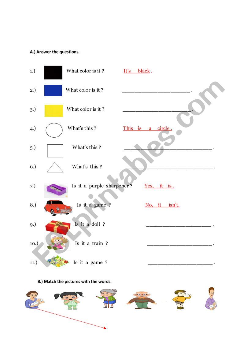 vocabulary worksheet