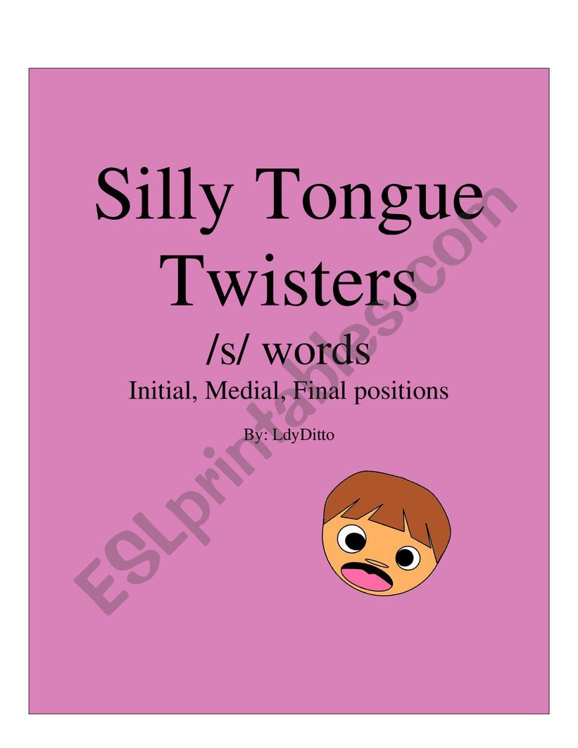 SillyTongueTwistersswords worksheet