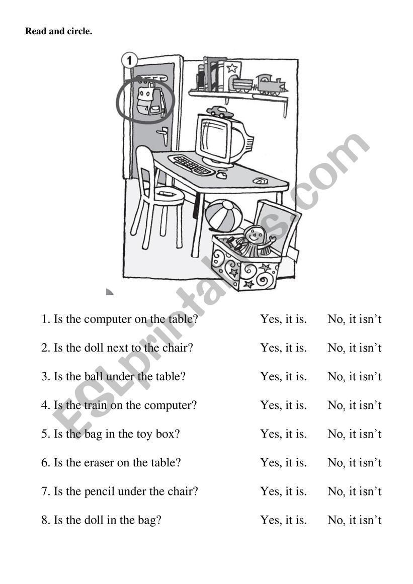 To be Questions. Reading worksheet