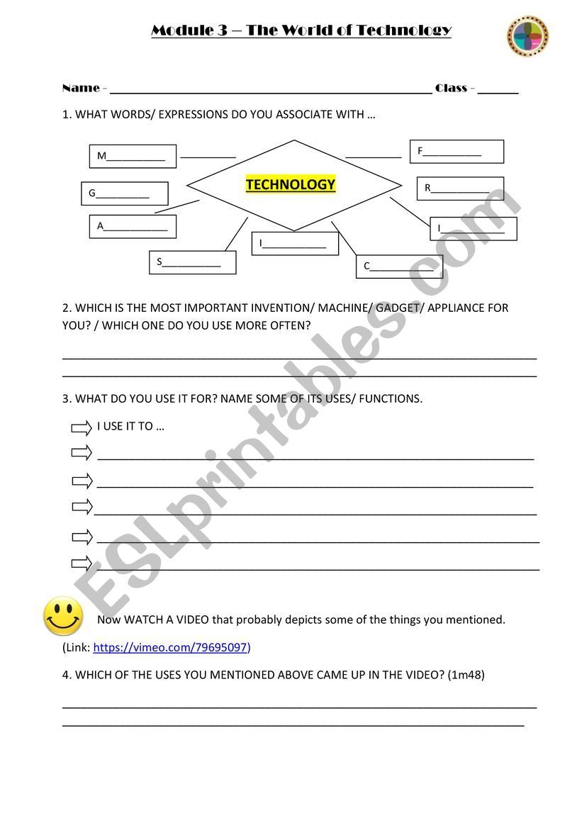 TECHNOLOGY worksheet