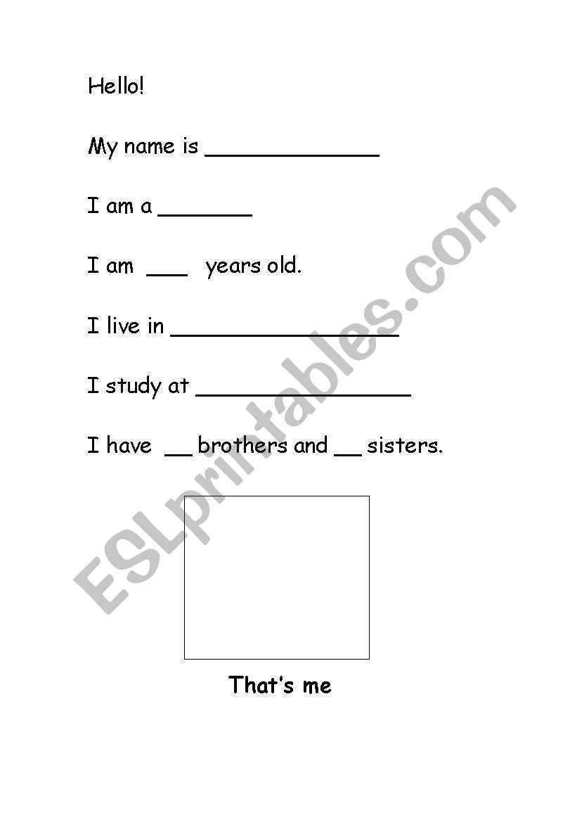 Introduction worksheet