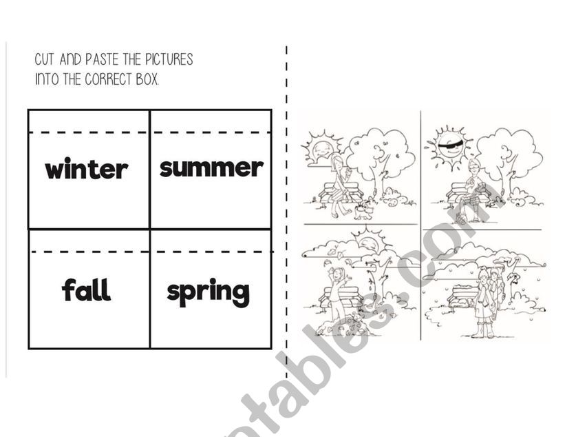 Seasons worksheet