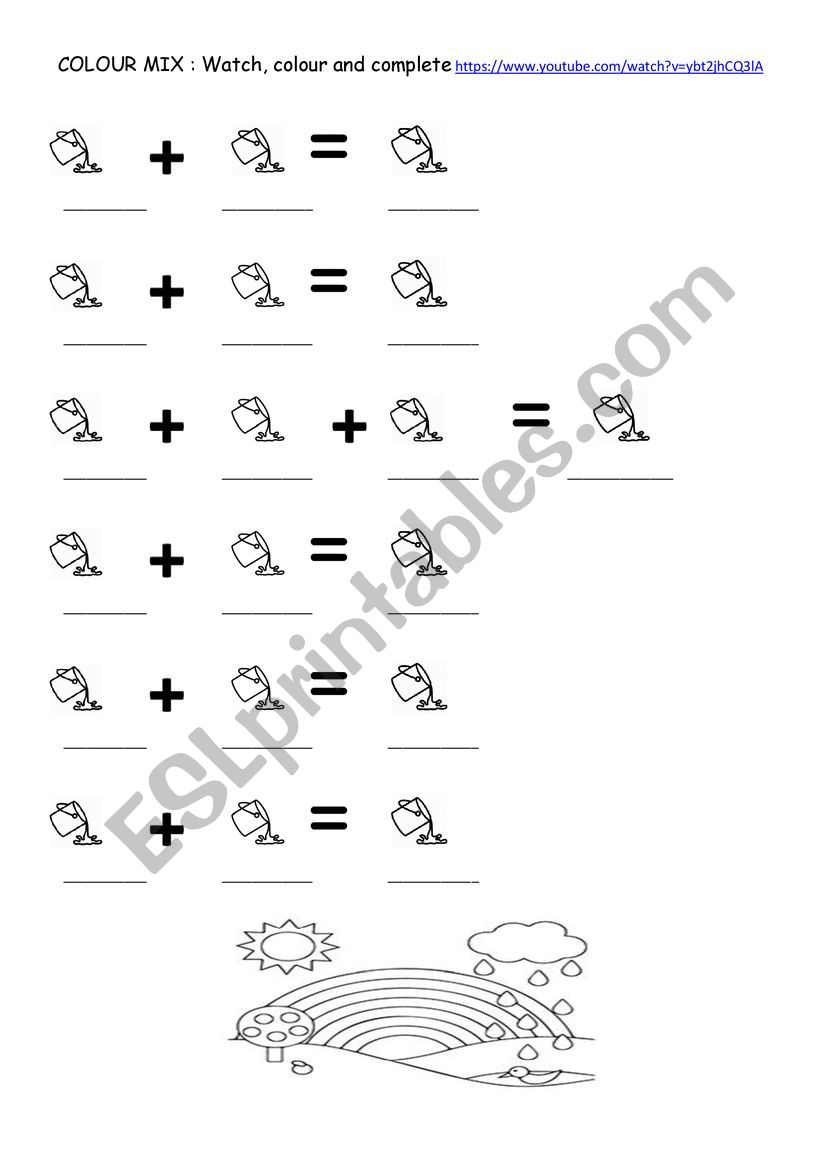 Colour Mix worksheet