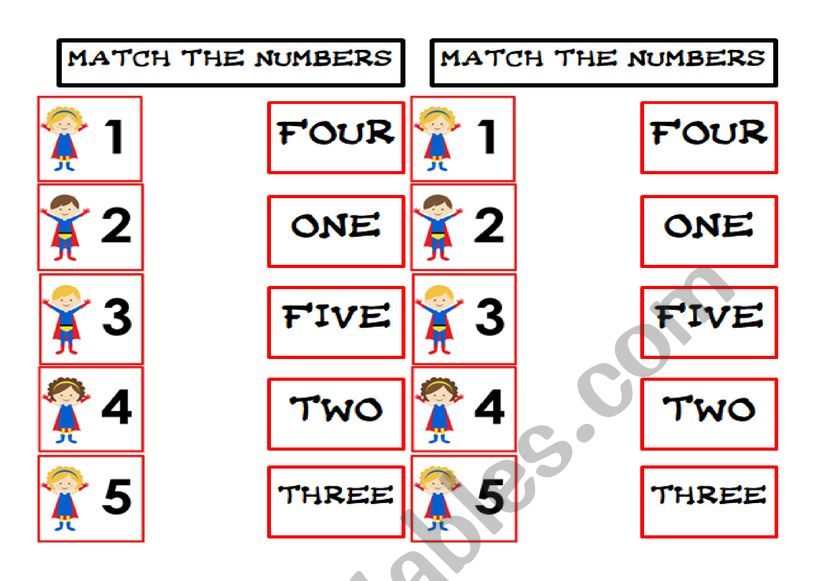 superhero numbers worksheet