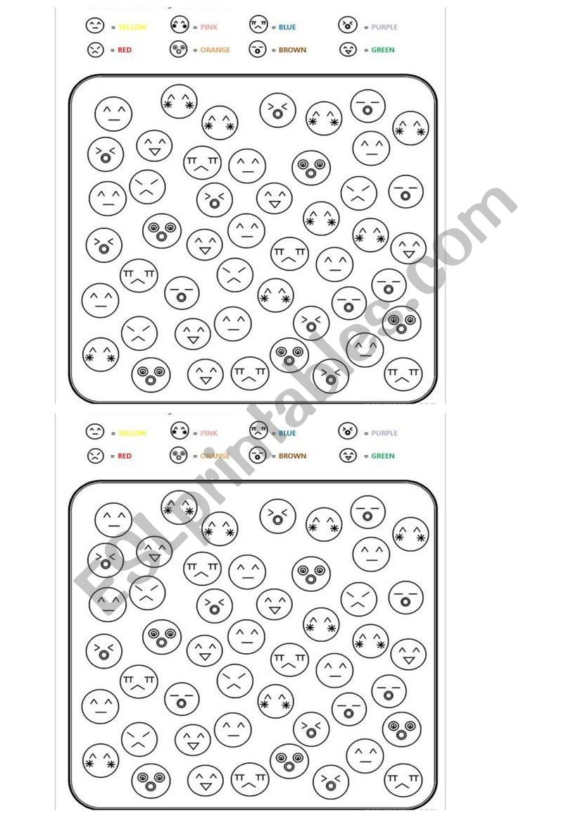 colours prime worksheet