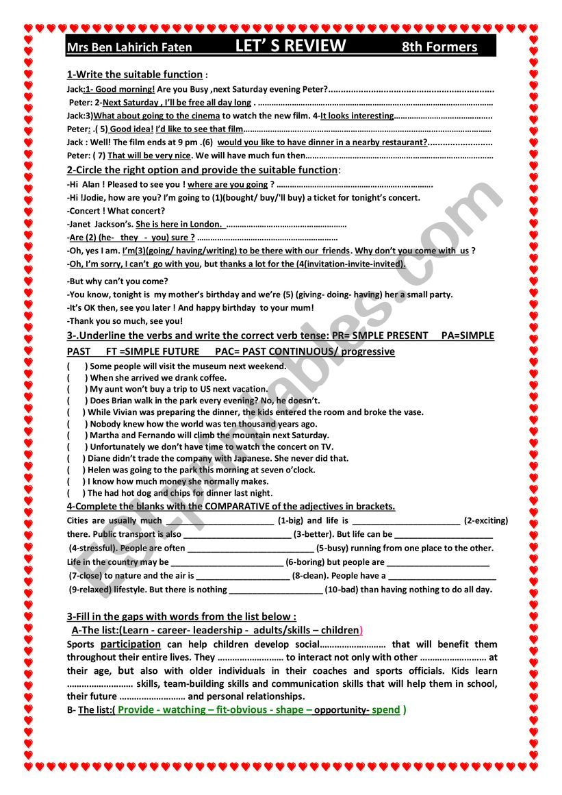 let s r review 8th grade worksheet