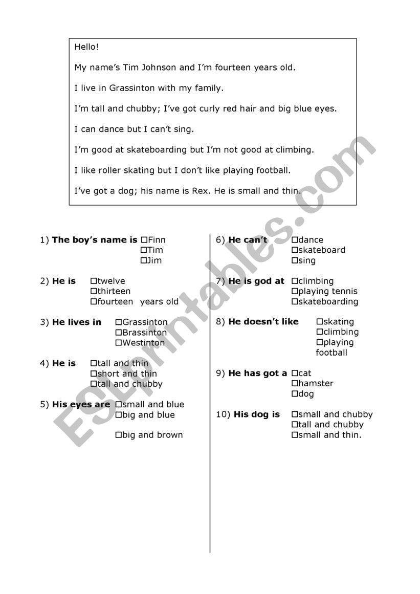 Easy Comprehension- can good at like