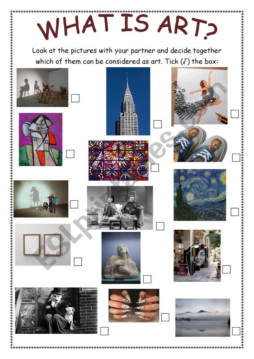 What is Art? part 1 worksheet