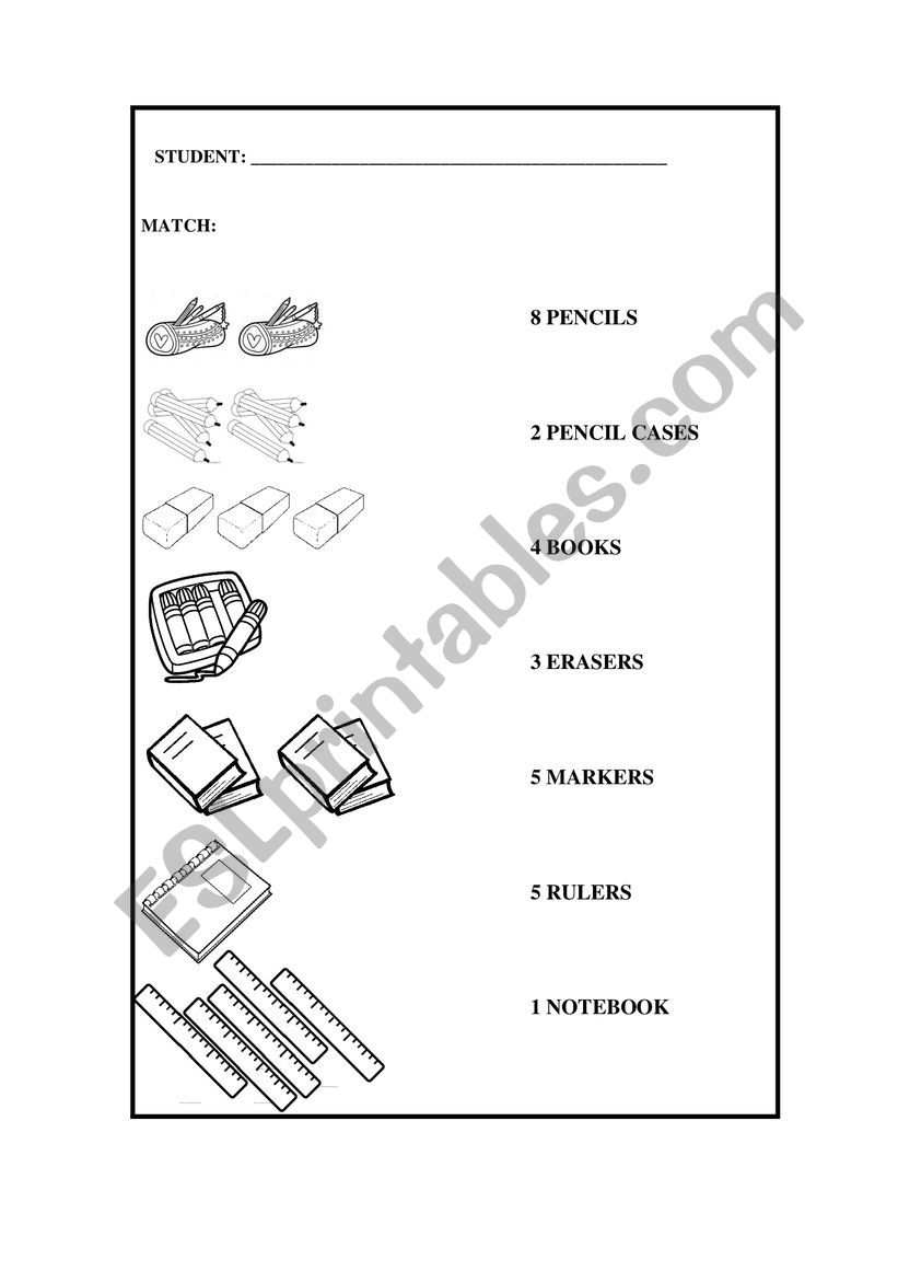 Numbers 1 to 10 worksheet