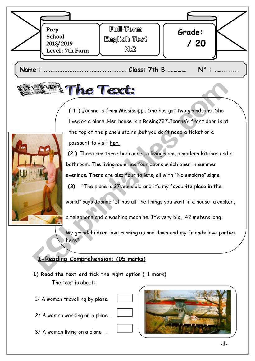 7th end term 2 worksheet