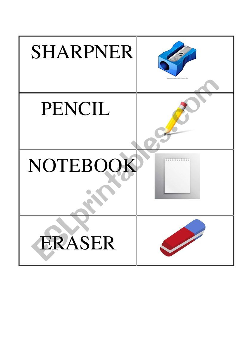 Classroom Language Memory Game