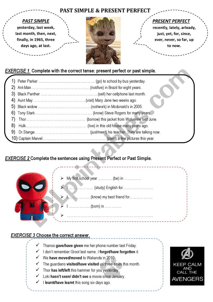 Past simple vs present perfect